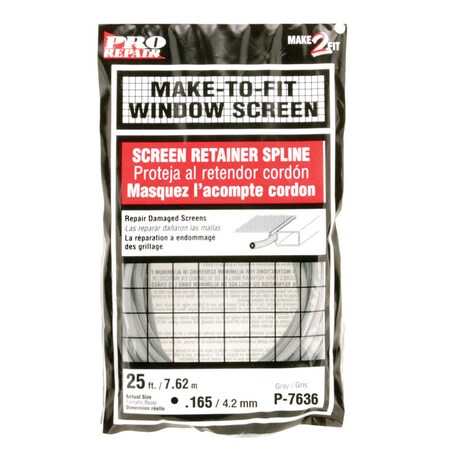 Prime-Line Spline Screen0.17X25'Gr P7636